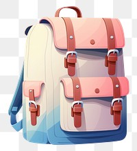 PNG Travel backpack bag white background suitcase. 