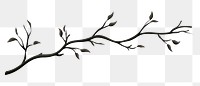 PNG A branch silhouette plant line. AI generated Image by rawpixel.