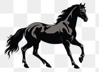 PNG Horse silhouette stallion standing. AI generated Image by rawpixel.