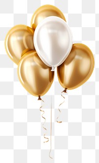 PNG 5 party new year balloons white white background celebration
