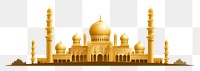 PNG Masjid architecture building gold. AI generated Image by rawpixel.