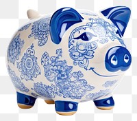 PNG  Piggy bank porcelain white background representation. AI generated Image by rawpixel.