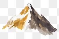 PNG  Mountain painting drawing nature. AI generated Image by rawpixel.
