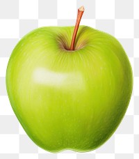 PNG Green apple. AI generated Image by rawpixel.