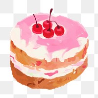 PNG Cake dessert icing cream. AI generated Image by rawpixel.