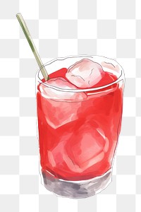 PNG  Christmas drink cocktail fruit white background. AI generated Image by rawpixel.