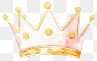 PNG  Crown white background accessories accessory. AI generated Image by rawpixel.
