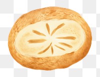 PNG  Bread food white background freshness. AI generated Image by rawpixel.