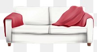 PNG  Sofa furniture cushion chair. AI generated Image by rawpixel.
