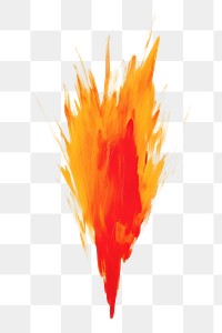 PNG Thunder paint petal fire. 