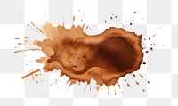 PNG Dry brown coffee stains backgrounds white background splattered