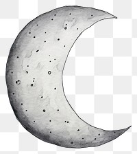 PNG Moon astronomy nature sketch. AI generated Image by rawpixel.