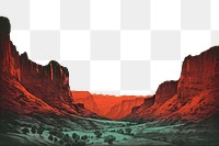 PNG Canyon landscape mountain outdoors. AI generated Image by rawpixel.