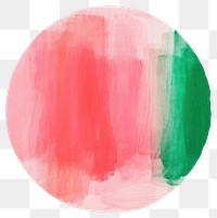 PNG Circle red pink green backgrounds painting shape. AI generated Image by rawpixel.