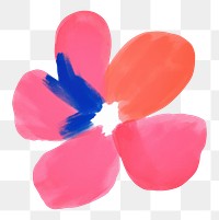 PNG Cute flower petal white background creativity. AI generated Image by rawpixel.