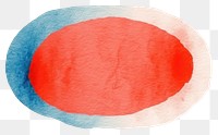 PNG Circle shape paint red. AI generated Image by rawpixel.