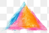 Creativity abstract painting triangle. 