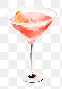 PNG Cocktail martini drink fruit. 