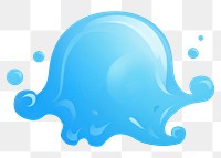 PNG Blob swimming blue transparent. 