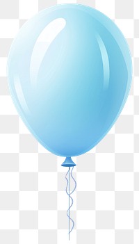 PNG Blue pastel balloon white background celebration anniversary. AI generated Image by rawpixel.
