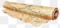 PNG  Vintage map white background topography dynamite. AI generated Image by rawpixel.