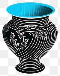 PNG Vase pottery urn creativity. AI generated Image by rawpixel.
