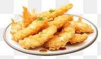 PNG Tempura plate food meal. AI generated Image by rawpixel.