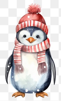 PNG Penguin winter snowman animal. AI generated Image by rawpixel.