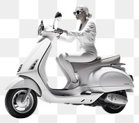 PNG Motorcycle scooter vehicle vespa. AI generated Image by rawpixel.