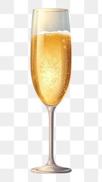 PNG Glass transparent champagne drink. AI generated Image by rawpixel.