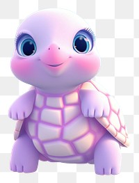 PNG Cute turtle cartoon animal toy. 