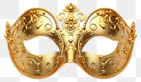 PNG Gold carnival mask jewelry white background celebration. 