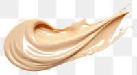 PNG Liquid foundation splash element cream white background abstract. AI generated Image by rawpixel.