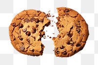 PNG  Cookie chocolate food white background. AI generated Image by rawpixel.