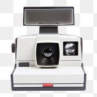 PNG  Polaroid camera white background electronics. AI generated Image by rawpixel.
