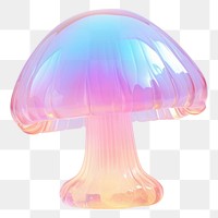 PNG  Mushroom shape fungus lamp translucent. AI generated Image by rawpixel.