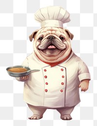 Dog chef bulldog pug freshness. AI generated Image by rawpixel.
