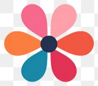 PNG Abstract cute flower shape logo inflorescence. AI generated Image by rawpixel.