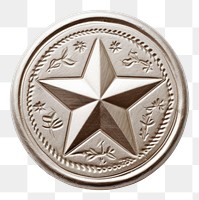 PNG Star silver money coin. AI generated Image by rawpixel.