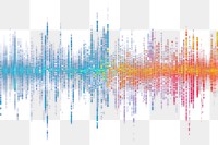 PNG Rainbow sound wave effect  AI generated image by rawpixel