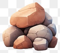 Stone rock white background outdoors. AI generated Image by rawpixel.