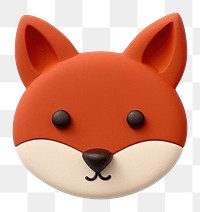 PNG Christmas fox mammal animal face. 