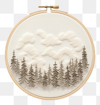 PNG Embroidery pattern white tranquility. AI generated Image by rawpixel.