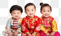 PNG Traditional chinese costume baby robe chinese new year. AI generated Image by rawpixel.