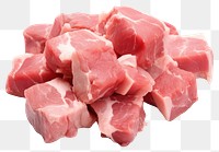 PNG  Raw pork pieces meat beef food. AI generated Image by rawpixel.