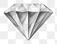 PNG Diamond jewelry drawing sketch. AI generated Image by rawpixel.