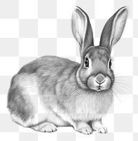 PNG Rabbit drawing sketch animal. 