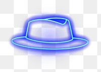PNG  Hat icon neon light night. AI generated Image by rawpixel.