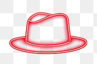 PNG  Hat icon light line neon. AI generated Image by rawpixel.