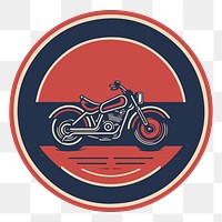 PNG Motorcycle garage logo vehicle badge sign. AI generated Image by rawpixel.